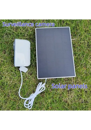 Xuweiwei Taşınabilir Güneş Şarj Paneli Kiti 3 Parça Beyaz Dış Mekan Kamera Fan Usb Type C Uyumlu