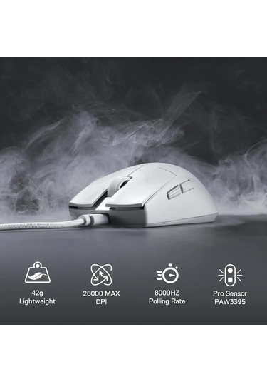 Redragon M996 Kablolu 8k 26.000 Maksimum Dpı 2.4g Oyun Faresi Pembe Diğer