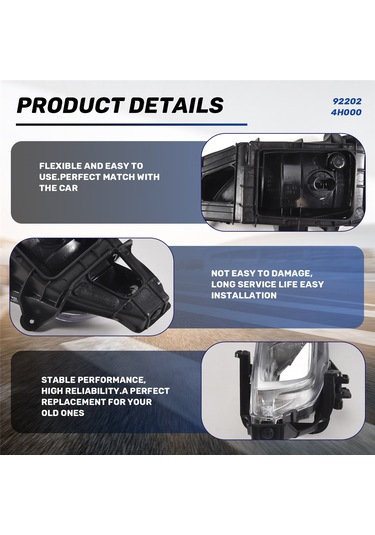 Sağ Ön Tampon Sis Lambası Sürüş Sis Lambası Hyundai I800 Imax H1 Grand Starex 2007-2015 922024h000