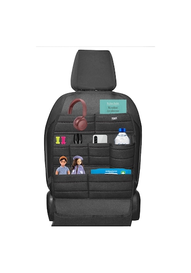 Bod Ecolux Serisi Taytüyü Araba Oto Koltuk Arkası Eşya Düzenleyici Araç İçi Organizer Siyah