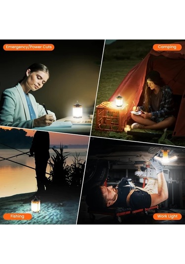 Xuweiwei Yeşil Kamp Lambası Ayarlanabilir Parlaklık 5 Aydınlatma Modu Toz Su Geçirmez Ip54 Kampçılık Acil Durum Yeşil