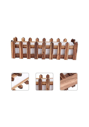 1 Adet Ahşap Çit Saksısı