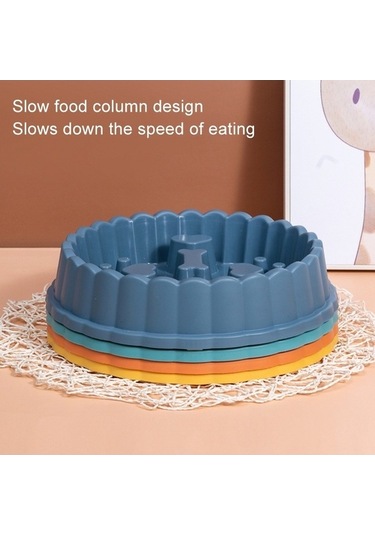 Dm Cbtx Yavaş Mama Kasesi - Boğulma Önleyici Köpek Ve Kedi Kabı, Yeşil