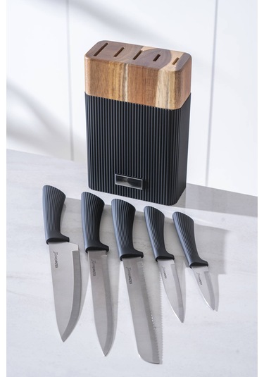 Cooper 6 Parça Bıçak Seti Siyah