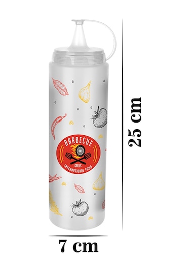 3 Adet Şeffaf Plastik Masterchef Sosluk Ketçap Mayonez Sos Şişesi