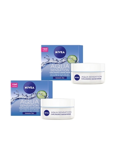 Nivea Aqua Sensation Canlandırıcı Yüz Bakım Kremi 2 x 50 ML