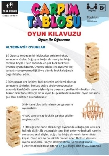 Çarpım Tablosu 100 Parça, Ahşap, Çarpma, Matematik, Ilkokul, Oy