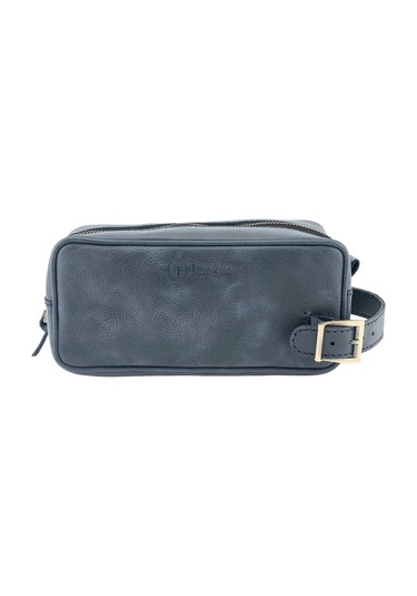 Twingold İsme Özel Dopp Kit Kişisel Bakım Ve Seyahat Çantası - %100 Rainbow Deri - Ac14004 - Lacivert Lacivert