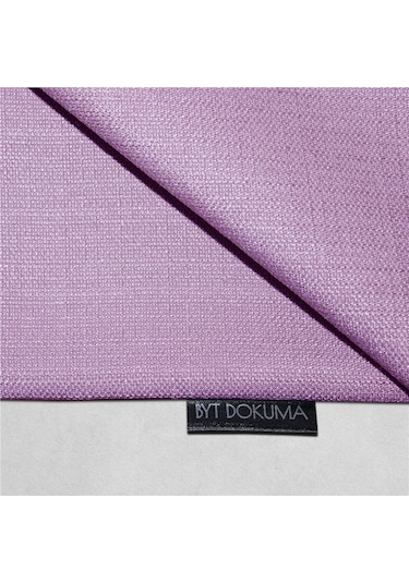 2'li Keten Görünümlü Kırlent Kılıfı Mor