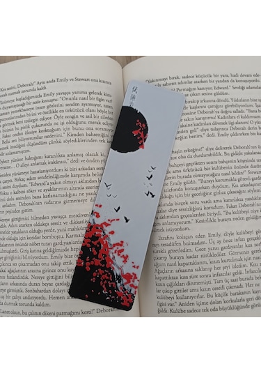 Kitap Ayracı - Kırmızı Çiçek Model1