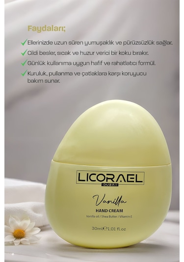 El Kremi E-vitaminli Hand Cream Vanılla