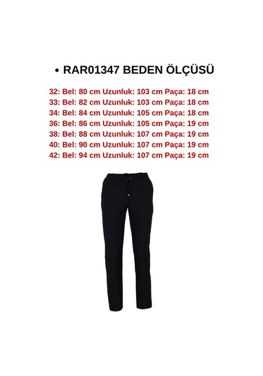 Erkek Jogger Pantolon Bel Bağcıklı Regular Rar01347 Lacivert