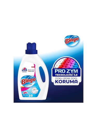 Bingo Amber Çiçeği Sıvı Çamaşır Deterjanı 3 x 1755 ML