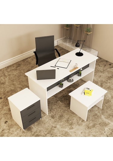 KALENDER DEKOR MERKÜR-1-2-3 OFİS BÜRO MASASI TAKIMI MRK14