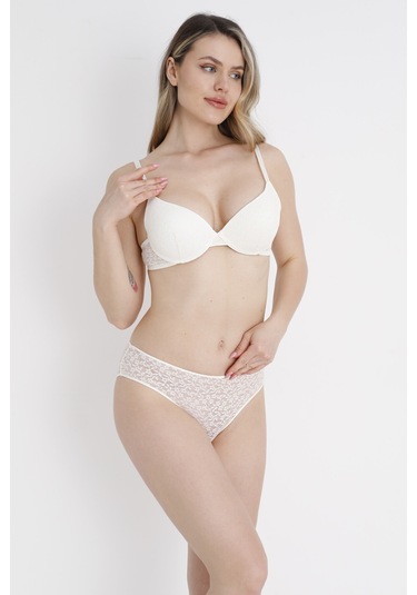 Loya Kadın Ekru Nirvana Destekli Tek Sütyen Ekru