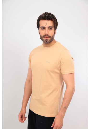 Fore Sport Erkek Bisiklet Yaka T-shirt Bej
