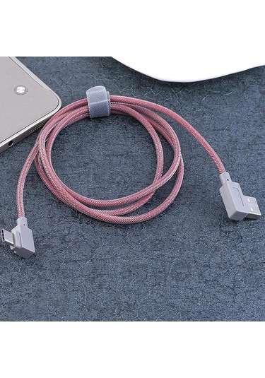 Trendooze Homyl 1 Metre 3.3 Ft Usb Type-c Sincronizasyon Şarj Cihazı Altın-gül Tarif Edildiği Gibi