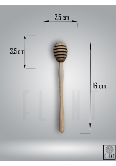 El Yapımı Ahşap Bal Kaşığı Reçel Pekmez Kaşığı 16cm 2adet