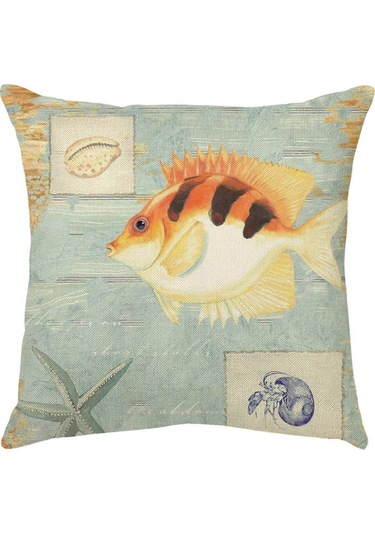 Yastık Kılıfı Karikatür Tarzı Keten Dijital Baskı Yastık 0006 Diğer