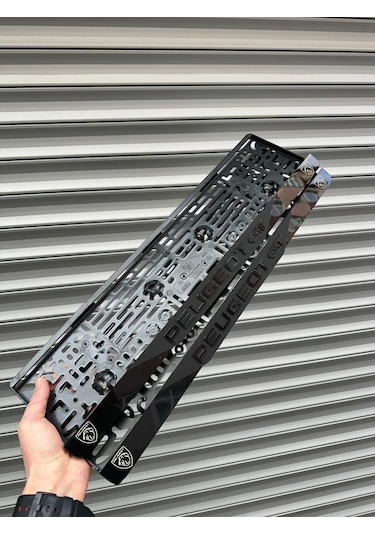 Vipplaka Peugeot Uyumlu Ortası Mat Plakalık