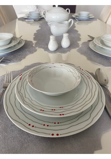 Modern Kesim Amerikan Servis Ve Runner 12 Adet