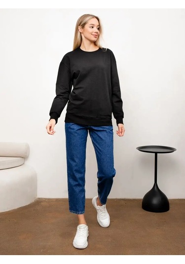 Berkut-ol Sweatshirt Basit Kapüşon Süetli 98755515 Siyah