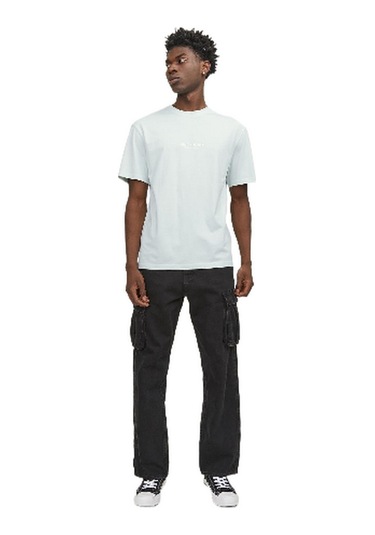 Jack&jones Erkek T-shirt 12240121 Açık Mavi