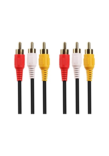 Sones Normal Kalite Ses Video Stereo Rca Av Kablosu, Uzunluk: 3m