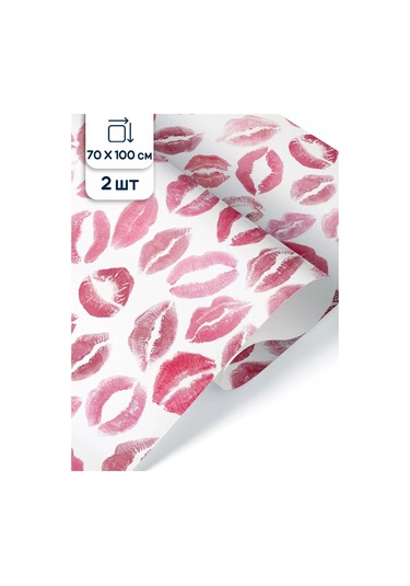 Riota Hediyelik Ambalaj Kağıdı Öpücükler 0,7x1 M 2 Adet 219442977