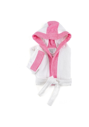 Soley Pueri Neptis %100 Pamuklu Kız Çocuk Bornozu Beyaz