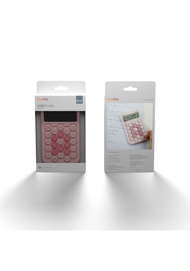Truebo HoneyComb Pembe Renkli Hesap Makinesi