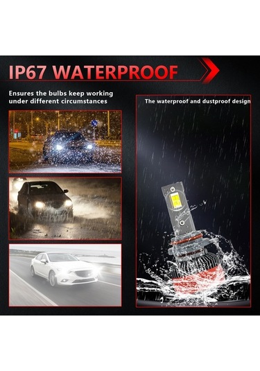 Ebitda Yüksek Performanslı Led Far 120.000lm, Ip69k Su Geçirmez, 6000k - Çift Bakır Soğutmalı, 50.000 Saat Ömürlü