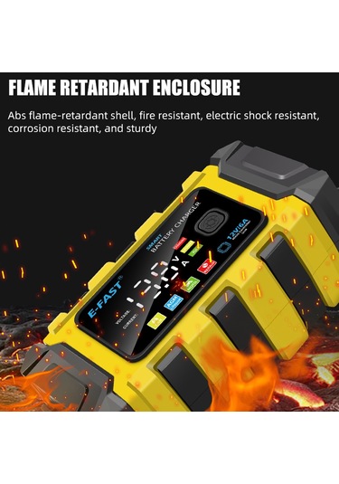 Tenfowee E-fast Tk-360 12v Akıllı Şarj Cihazı - Araba Ve Motosiklet Aküleri İçin Hızlı Şarj 100-240v