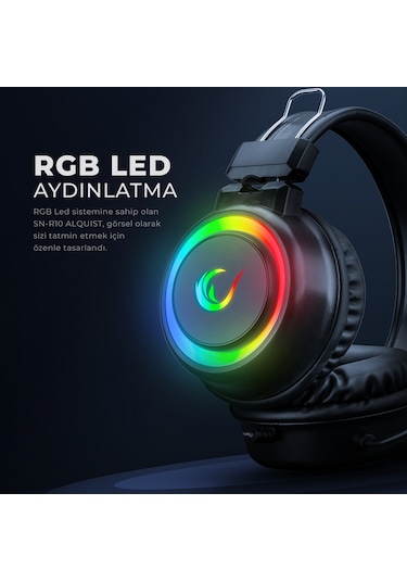 Rampage SN-R10 Alquist Mikrofonlu RGB Oyuncu Kulaklığı