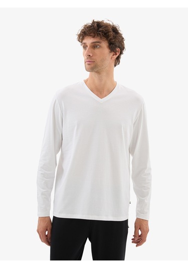 Erkek T-shirt 40816 - Beyaz Beyaz