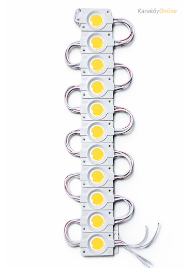12volt 2.4watt Kare Cob Modül Led Ip65 Dış Mekan 10 Adet Gün ışığı