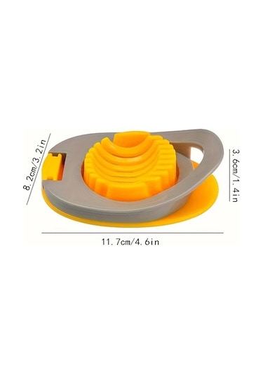 Honeybeeshop Blue Paslanmaz Çelik Yumurta Dilimleyici Mutfak Aleti Ev Restoran Kullanımı mavi