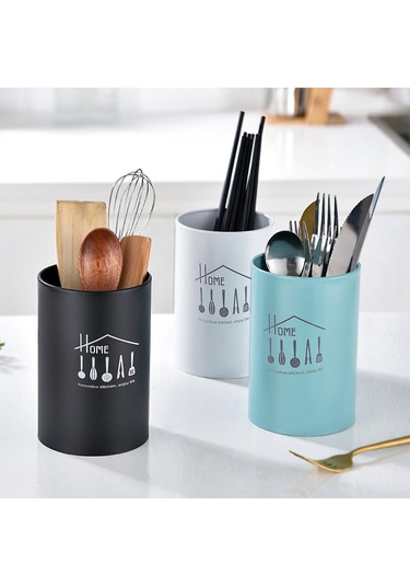Silindir Çatal Bıçak Saklama Kabı Mutfak Aksesuarları Çatal Bıçak Tahliye Kabı Diğer