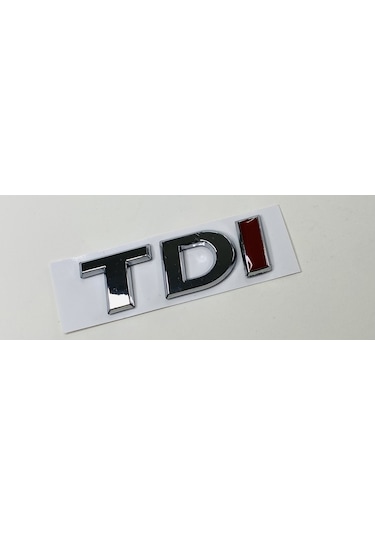 Vw Caddy 2011 - 2014 Tdi Tek Kırmızı Arka Bagaj Yazısı