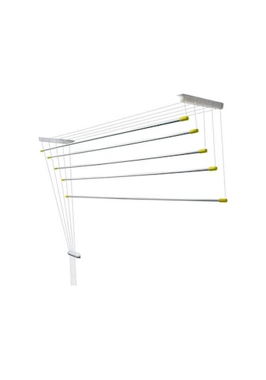 Çukurova Asansörlü Çamaşırlık Kurutma Askısı 5'lı 125 CM Beyaz