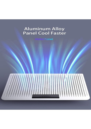 Oyun Dizüstü Bilgisayar Soğutucu Sessiz Fan Metal Dizüstü Bilgisayar Soğutma Pedleri Port Ayarlanabilir Not Defter Stand 12-16 İnç Dizüstü Bilgisayar
