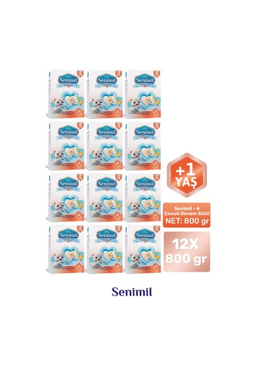 Senımıl 4 Çocuk Devam Sütü 800 G 12 Adet