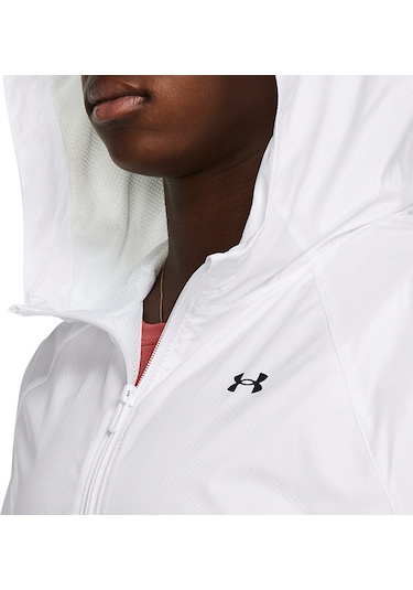 Under Armour Rival Sport Kadın Beyaz Kapüşonlu Ceket Beyaz