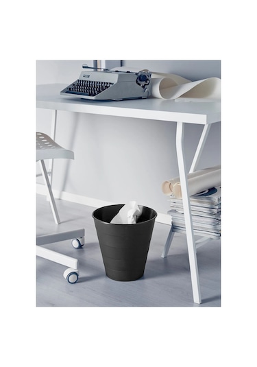 2 Adet Plastik Çöp Kutusu 10 Litre Ofis Çöp Kovası Ikea Kova Set