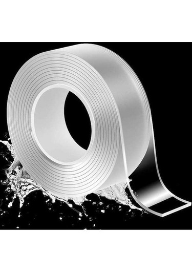 Pazly Çift Taraflı Akrilik Jel Bant 2mmx3cmx500cm - Dayanıklı Ve Şeffaf Yapıştırıcı Band