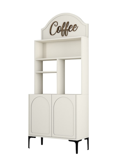 Lyon Kahve Köşesi 80cm - Krem / Siyah