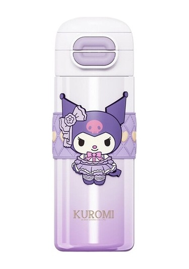 316 Paslanmaz Çelikten Yapılmış Çocuklara Için Taşınabilir Karikatür Su Şişesi T0dmy2 Mor