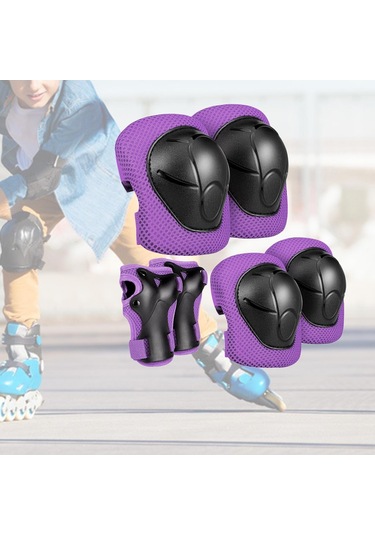 Suntek Bisiklet Açık Hava Etkinlikleri Için Çocuk Dişli Seti Mor