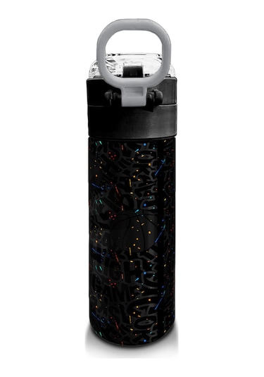 Coral High Kids Gri Basketbol Desenli Pipetli Ve Direkt İçim Çelik Termos 500 Ml 31856 Gri - Krem