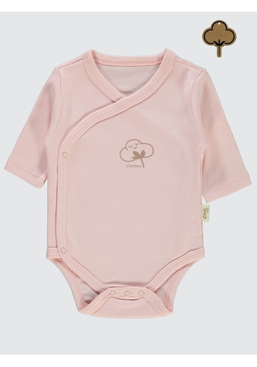 Civil Baby Bebek Organik Çıtçıtlı Badi 0-6 Ay Pembe Pembe